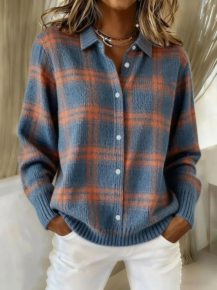 Candice | Cardigan à Carreaux