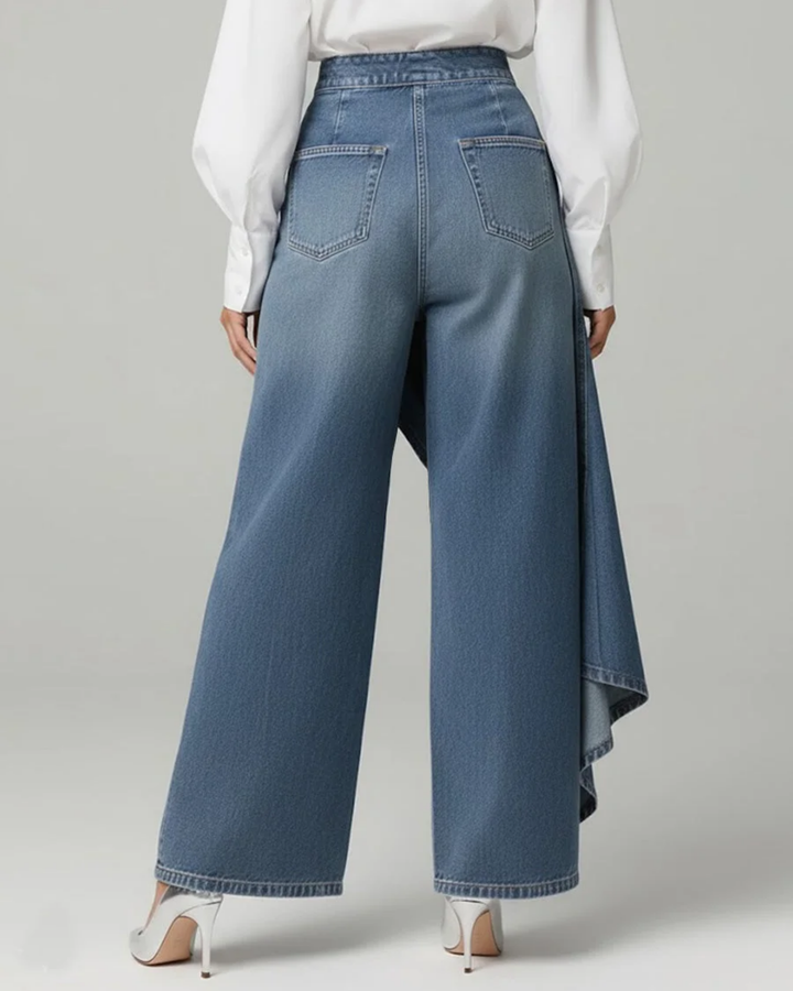 Louna - Pantalons en Denim Enveloppants