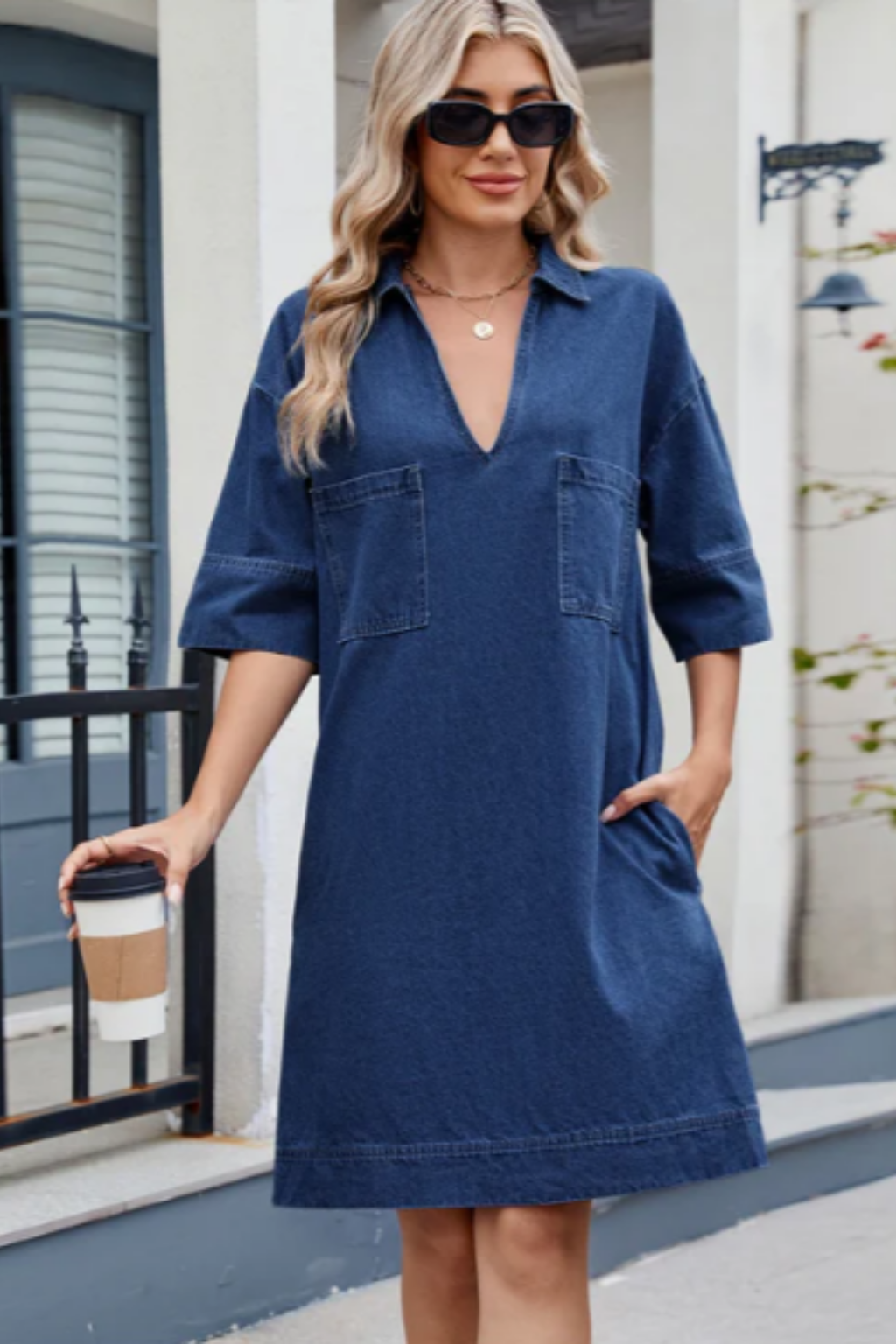 Joséphine - Robe en Jean Décontractée