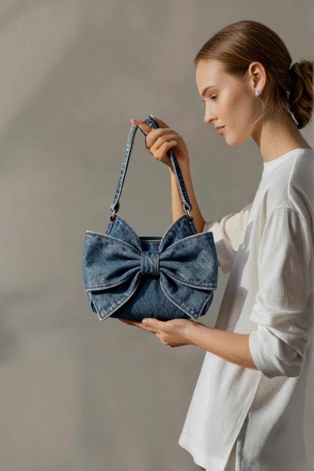Agathe - Sac Rétro avec Nœud