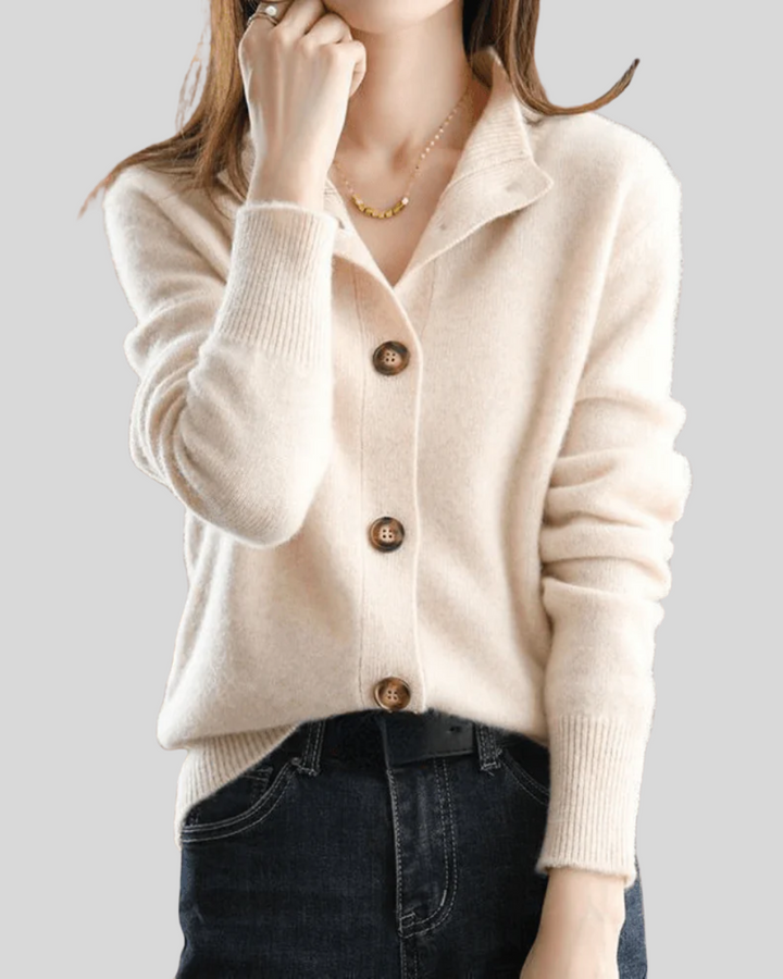Claire | Cardigan Rétro en Cachemire