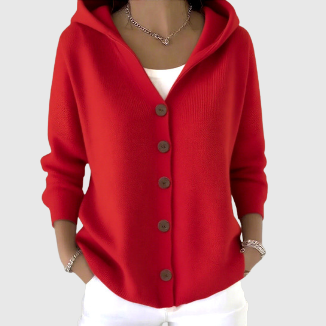 Pauline | Cardigan Douillet en Maille à Capuche