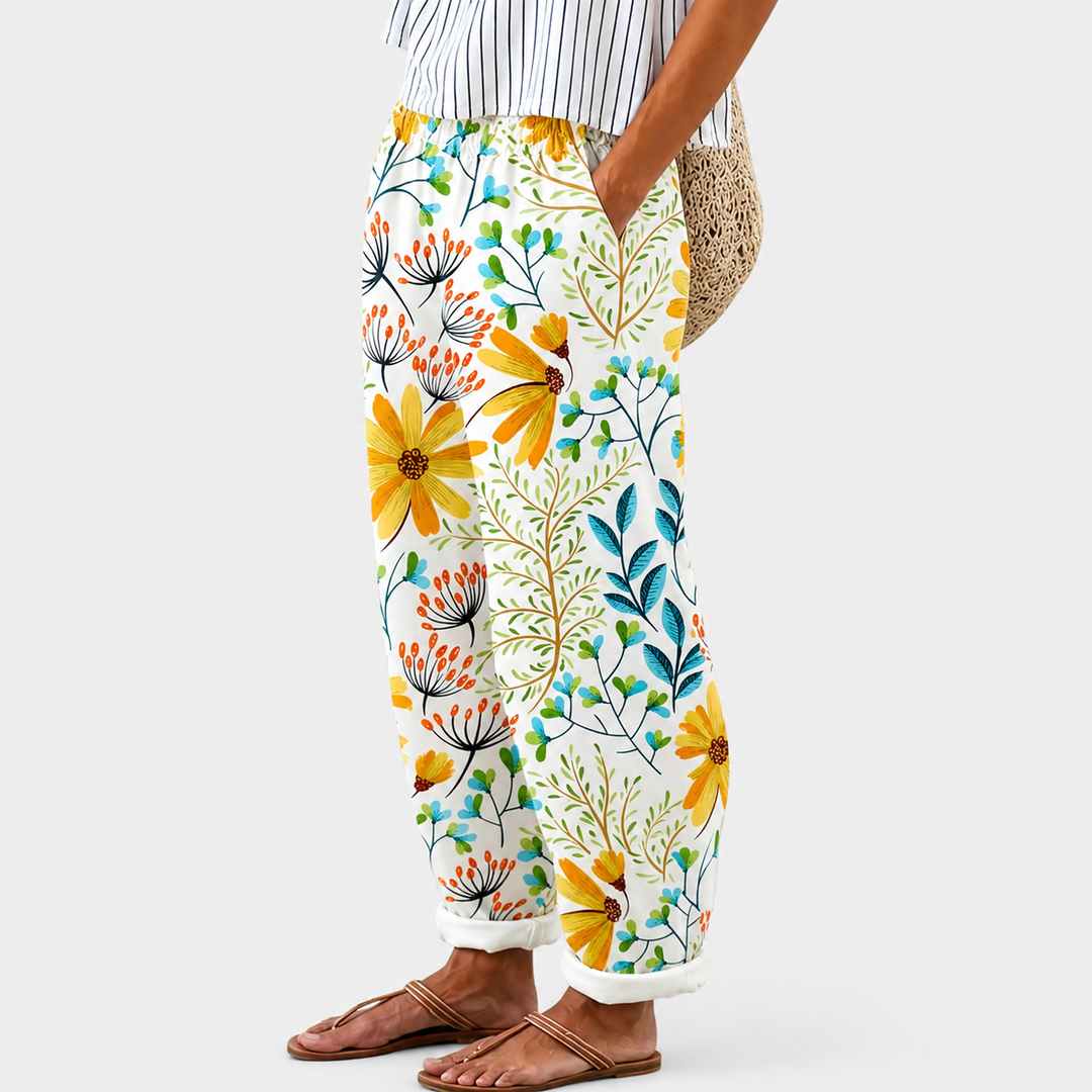 Pantalons de Jardin Floraux Confortables