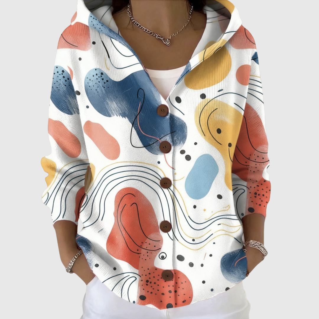 Delphine | Cardigan Douillet en Maille à Capuche