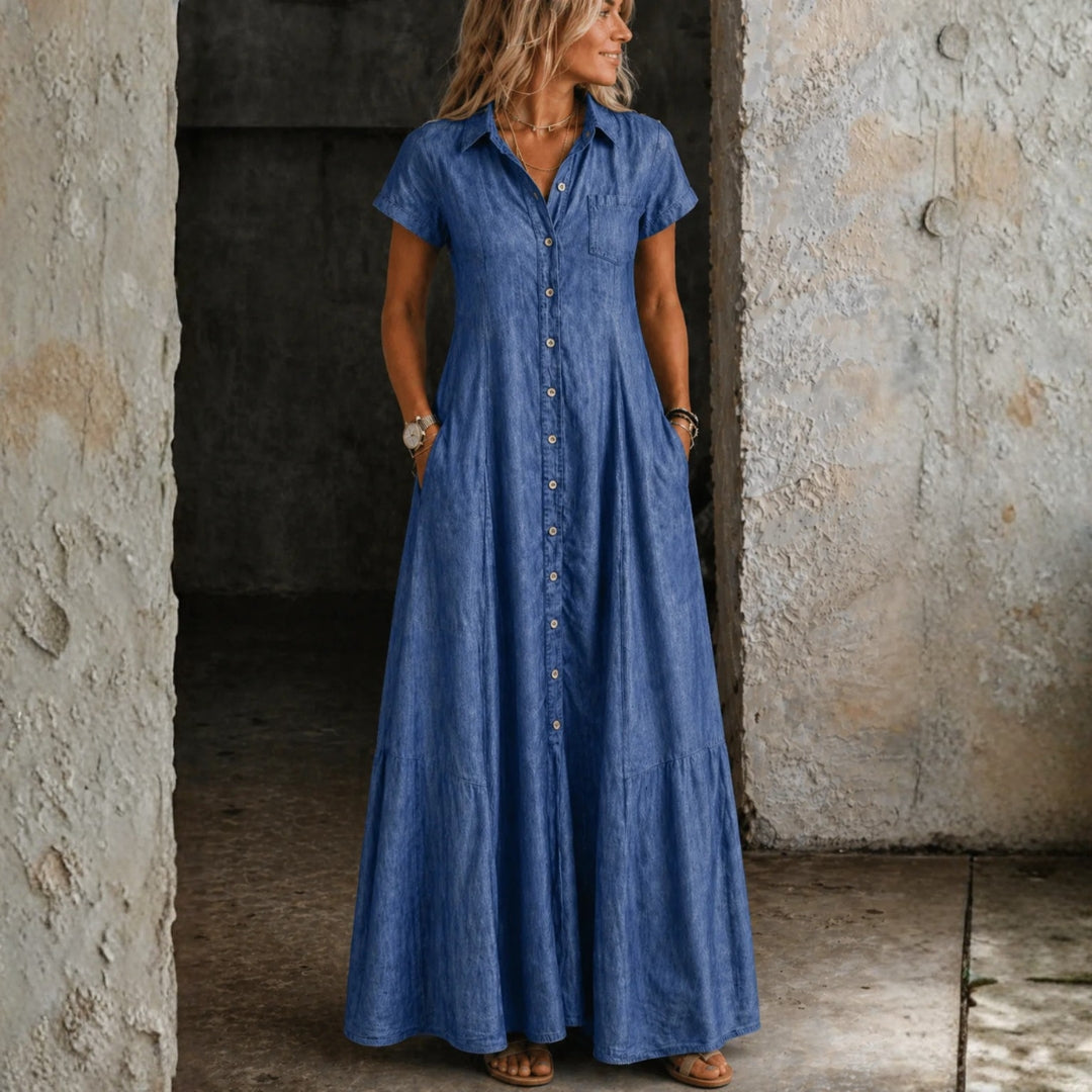 Eliza - Robe Longue en Jean