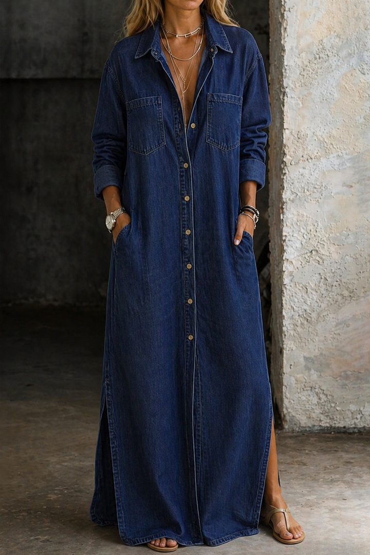 Delphine - Robe à Boutons