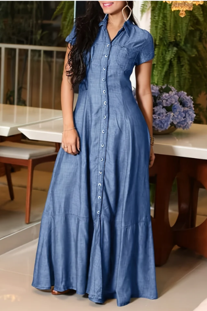 Eliza - Robe Longue en Jean