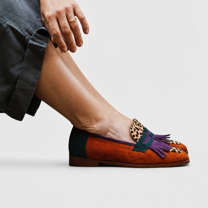 Rébecca | Mocassin Léopard Marron