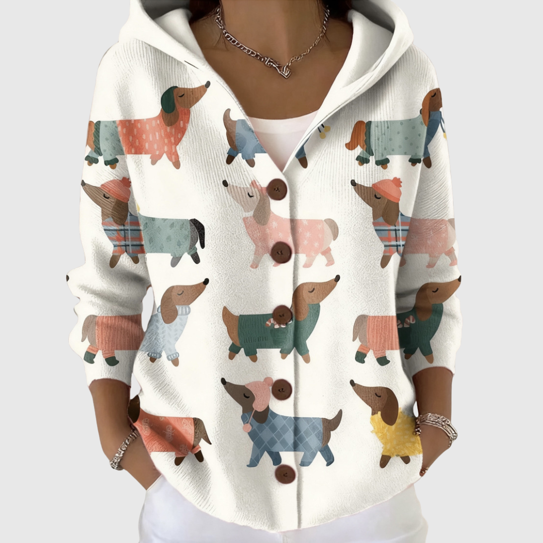 Zoé | Cardigan Douillet en Maille à Capuche