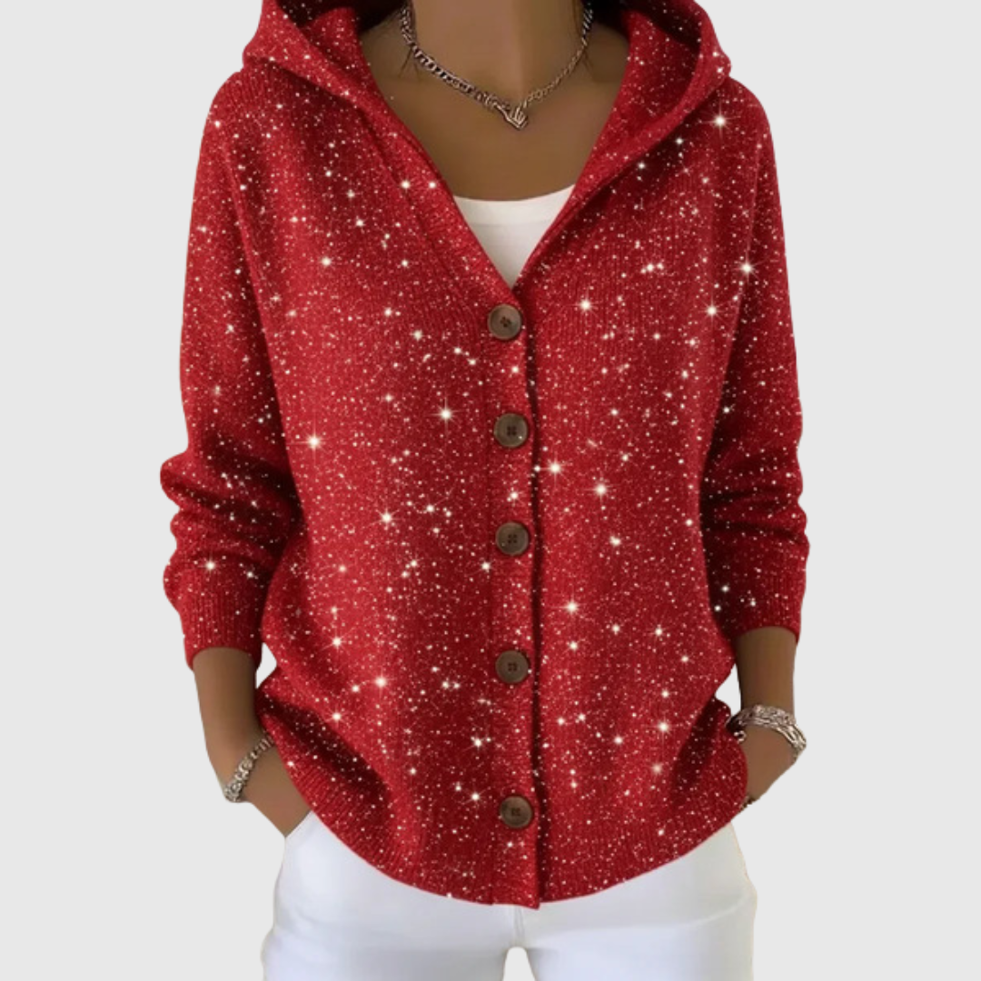 Adèle | Cardigan Douillet en Maille à Capuche