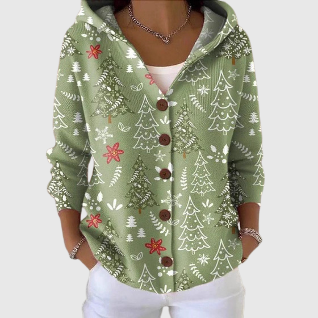 Madeleine | Cardigan Douillet en Maille à Capuche