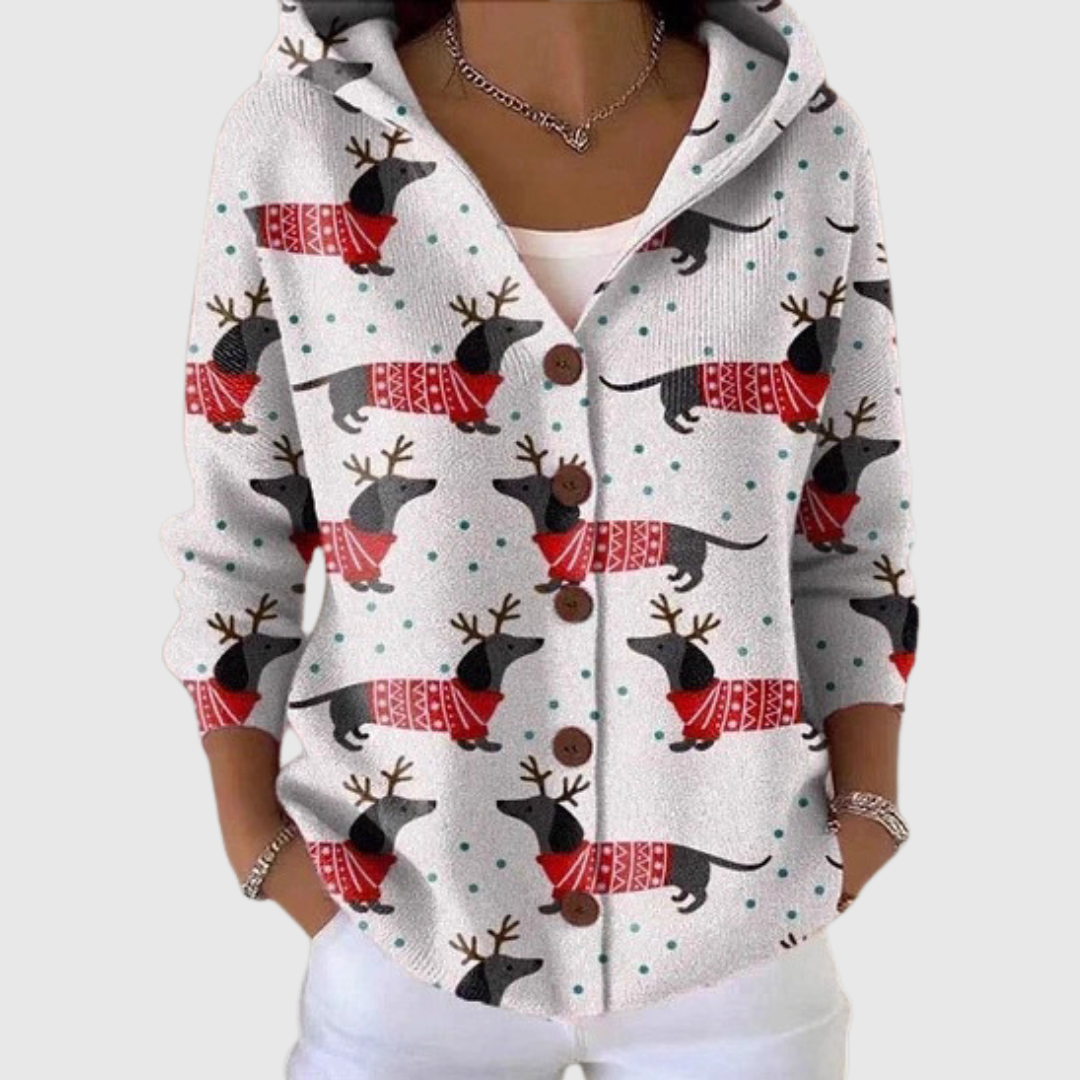 Maïa | Cardigan Douillet en Maille à Capuche