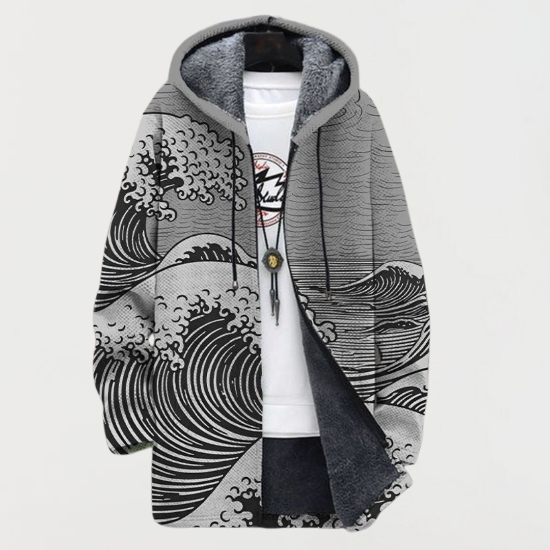 Anaïs | Manteau à Motif Ondulé