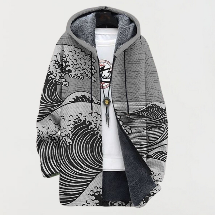 Anaïs | Manteau à Motif Ondulé