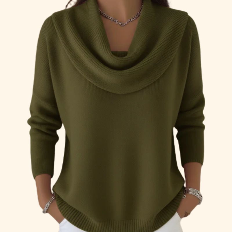 Julie | Pull à Col Drapé