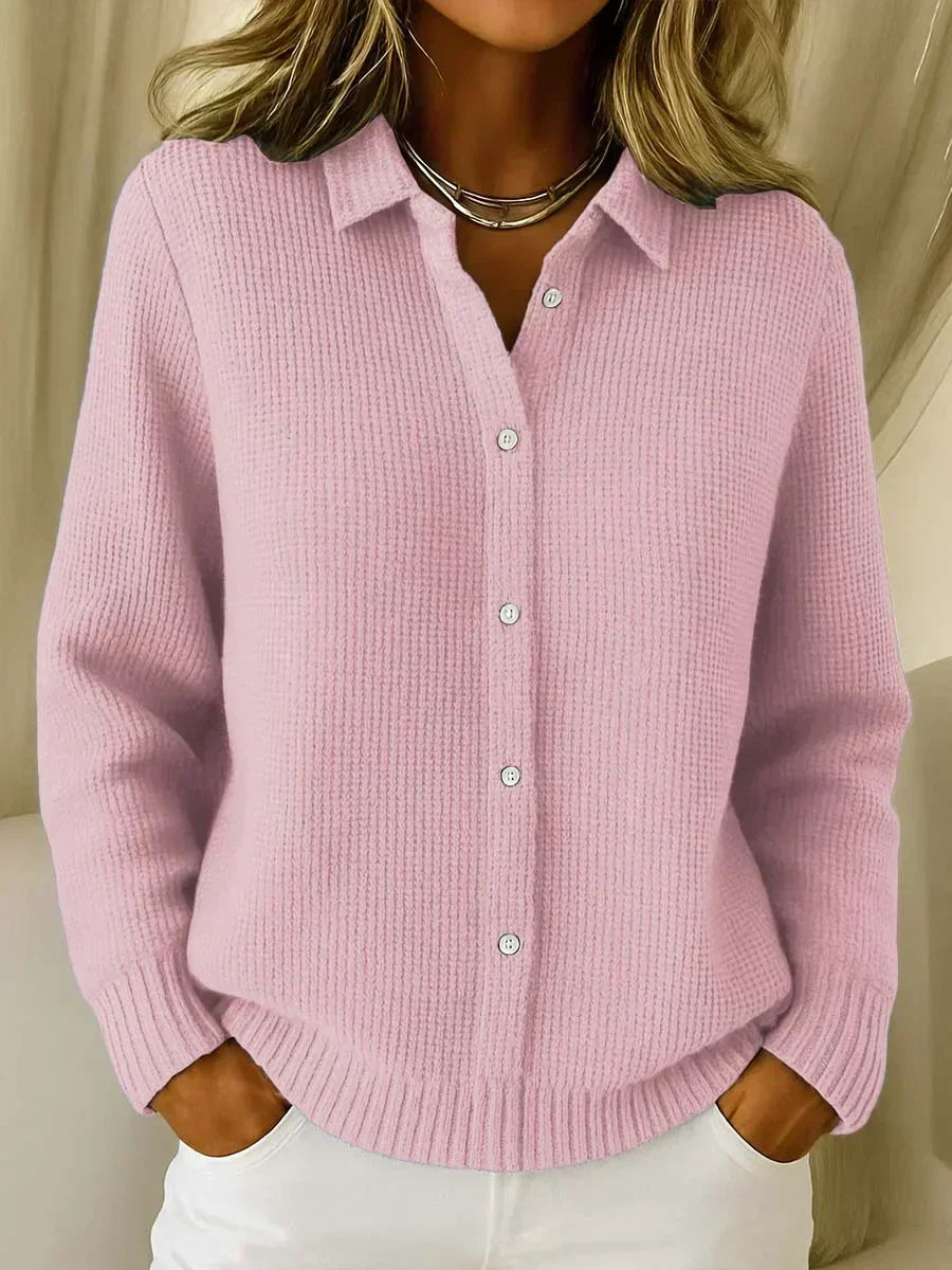 Carmelle | Cardigan Texturé à Boutons