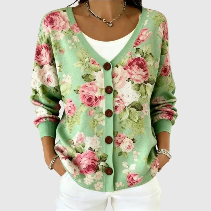 Estelle - Cardigan boutonné en maille