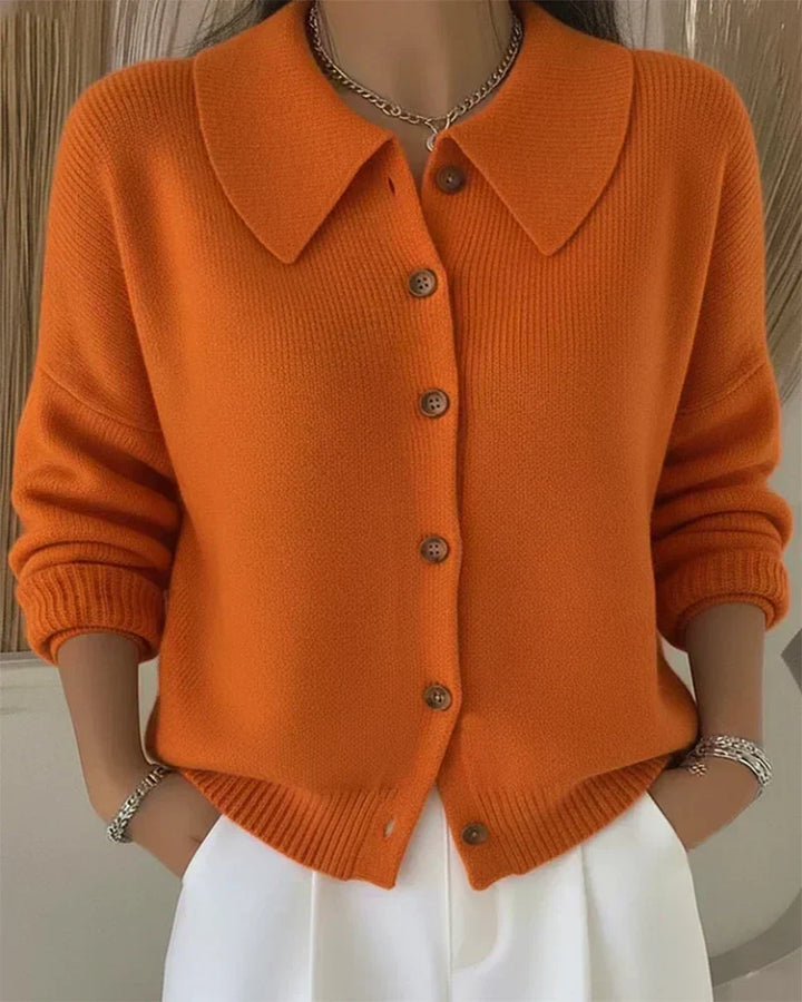 Véronique | Cardigan à Col Chemise