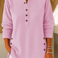 Noëlle | Tunique Henley à Boutons
