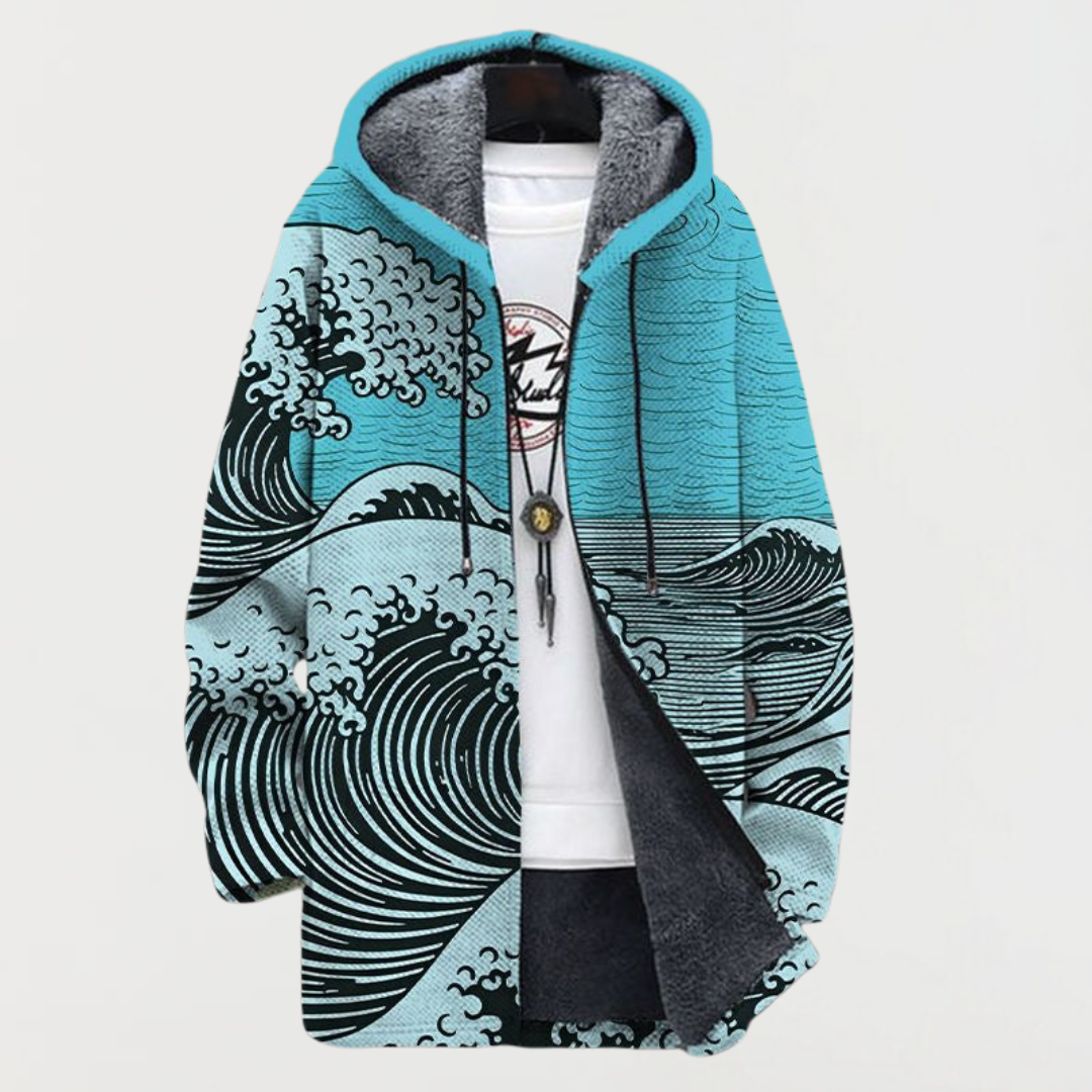 Anaïs | Manteau à Motif Ondulé