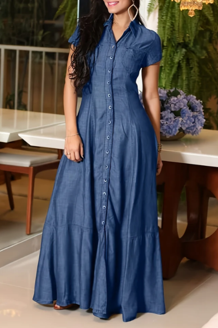Eliza - Robe Longue en Jean