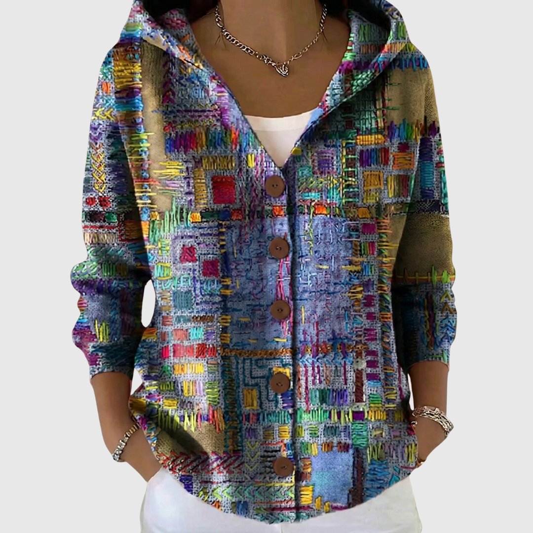 Albane | Cardigan Douillet en Maille à Capuche