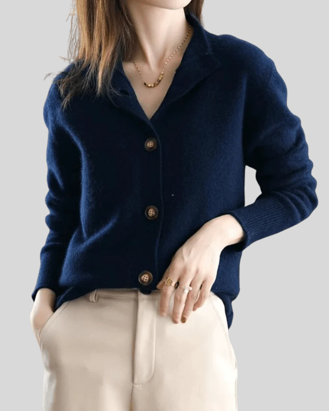 Claire | Cardigan Rétro en Cachemire