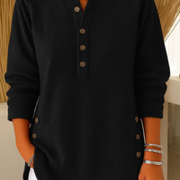 Noëlle | Tunique Henley à Boutons