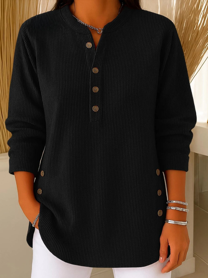 Noëlle | Tunique Henley à Boutons