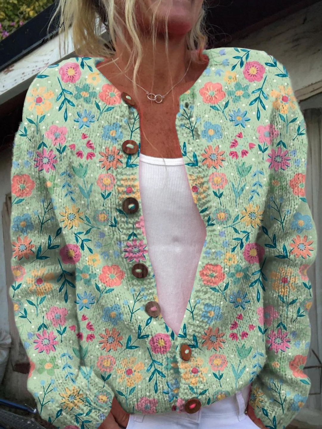 Foxfield | Cardigan floral vintage pour femmes