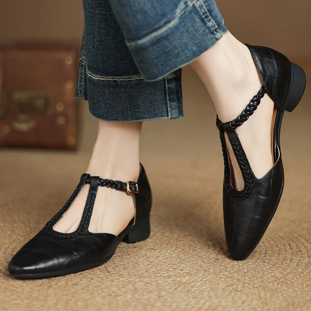 Irène | Babies en cuir