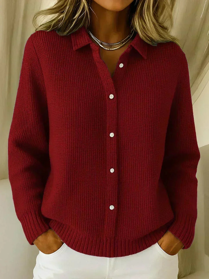 Carmelle | Cardigan Texturé à Boutons