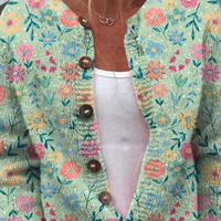 Livie - Cardigan à imprimé floral et boutons