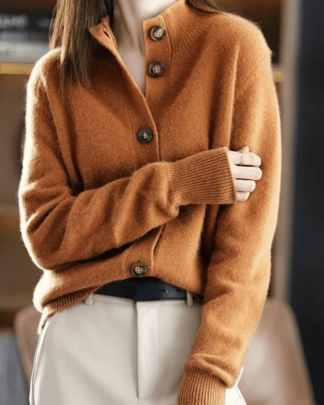 Claire | Cardigan Rétro en Cachemire