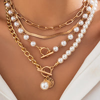 Collier de perles en couches
