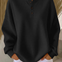 Grâce | Sweat Henley Texturé
