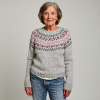 Adrienne - Pull en maille d'esprit vintage