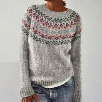 Adrienne - Pull en maille d'esprit vintage
