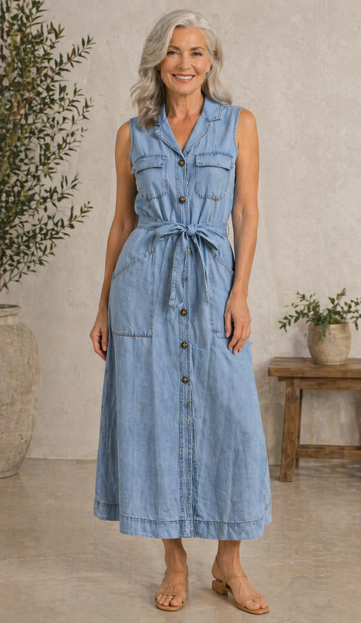 Sandrine - Robe en Denim