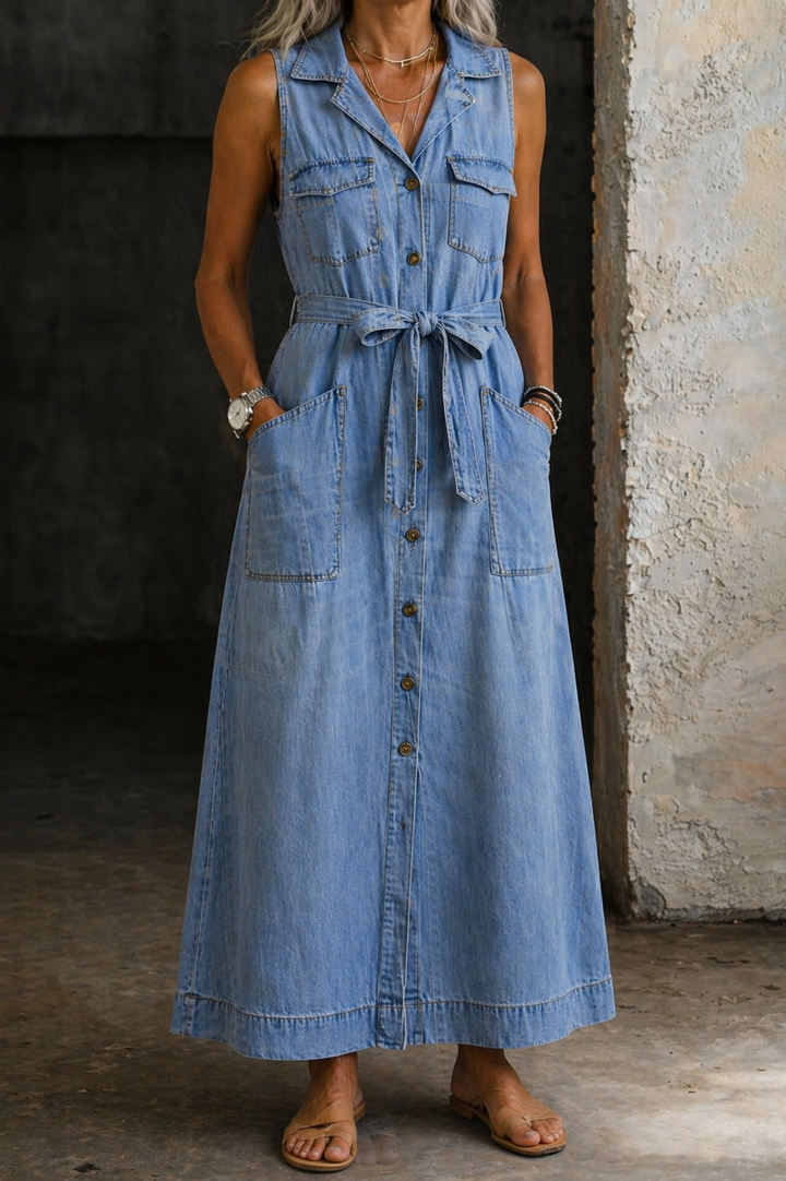 Sandrine - Robe en Denim