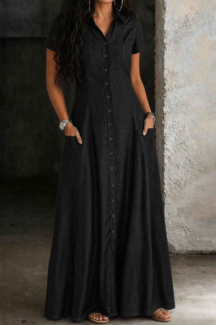 Eliza - Robe Longue en Jean