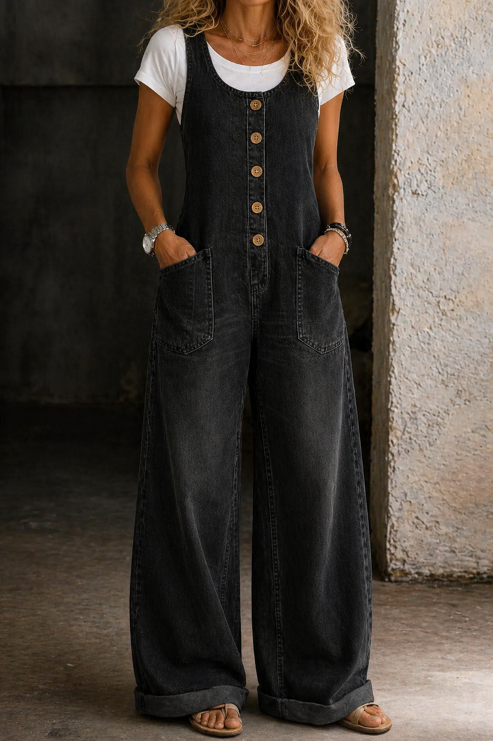 Élise - Salopettes en Coton Vintage Lavées