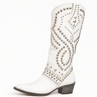 Marjolaine - Bottes western hautes à clous