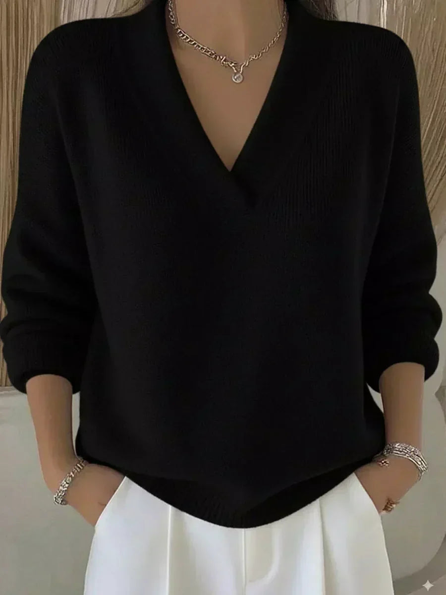 Violette | Pull Doux à Col V