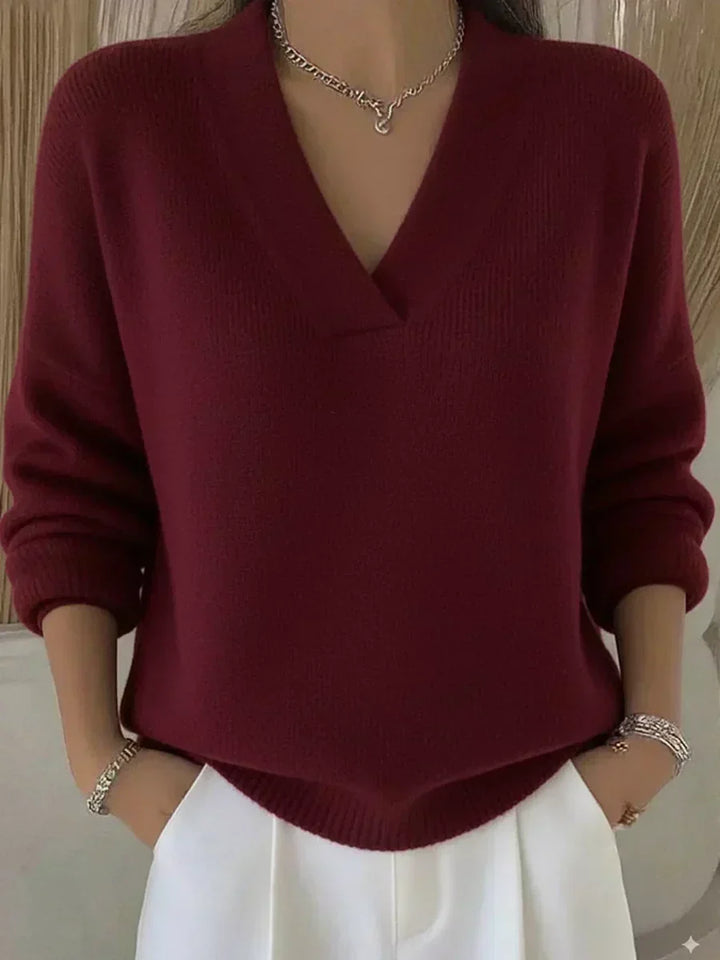 Violette | Pull Doux à Col V