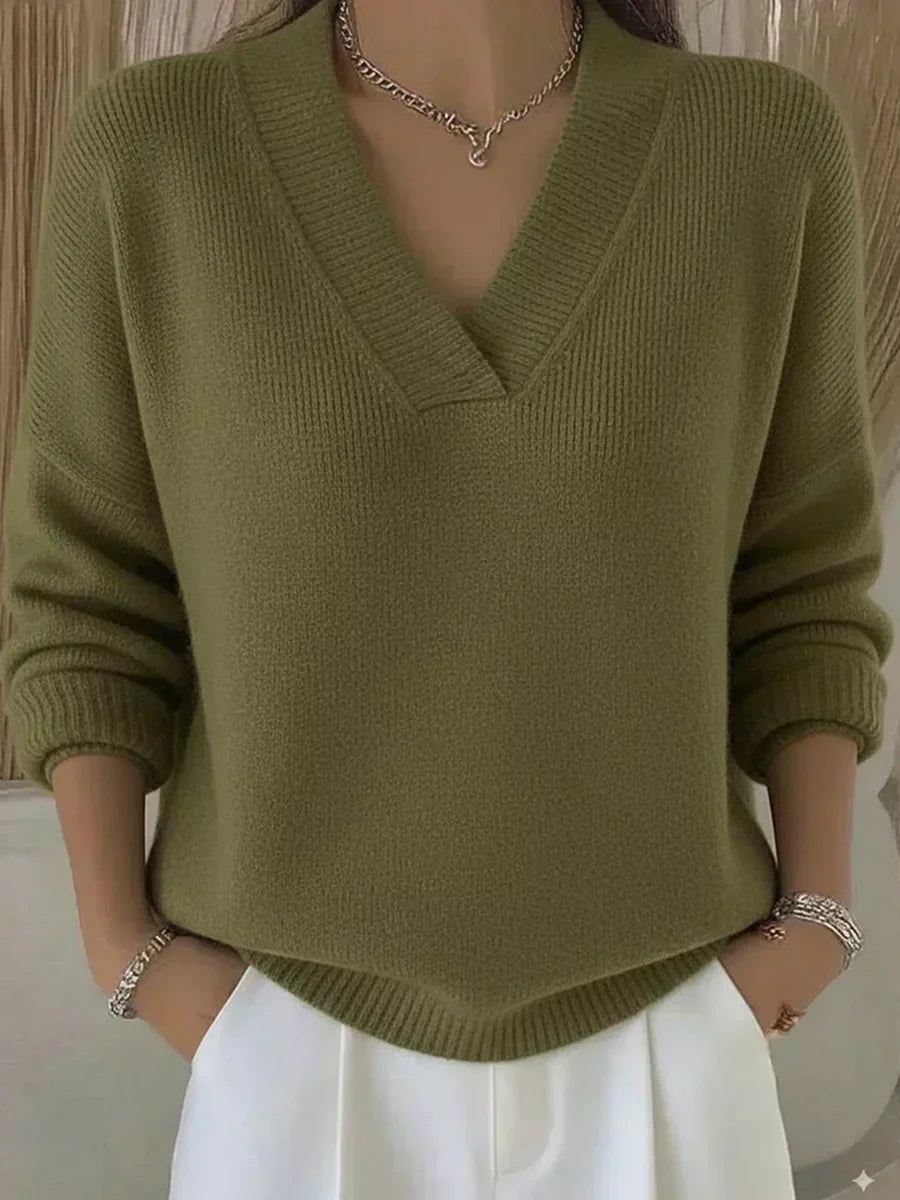 Violette | Pull Doux à Col V