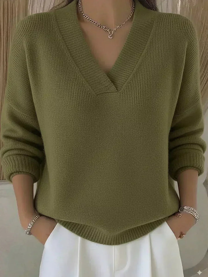 Violette | Pull Doux à Col V