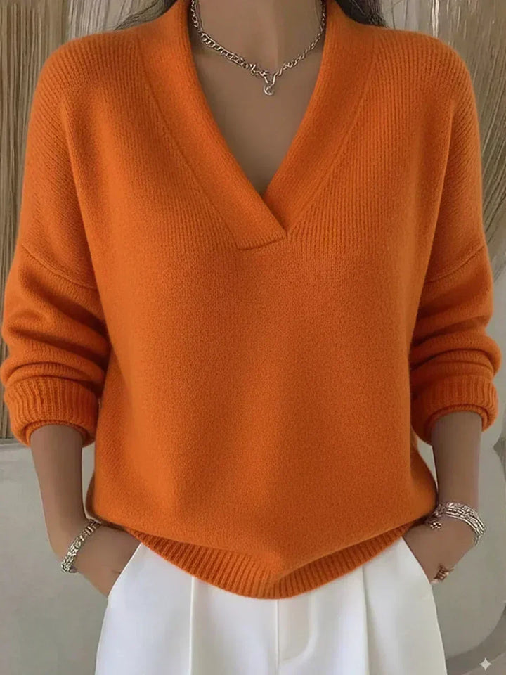 Violette | Pull Doux à Col V