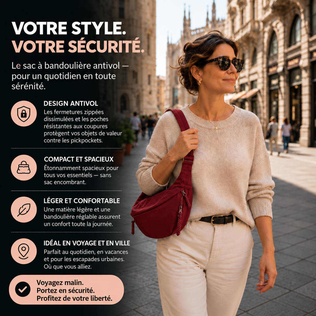Marlene | Sac à bandoulière bordeaux