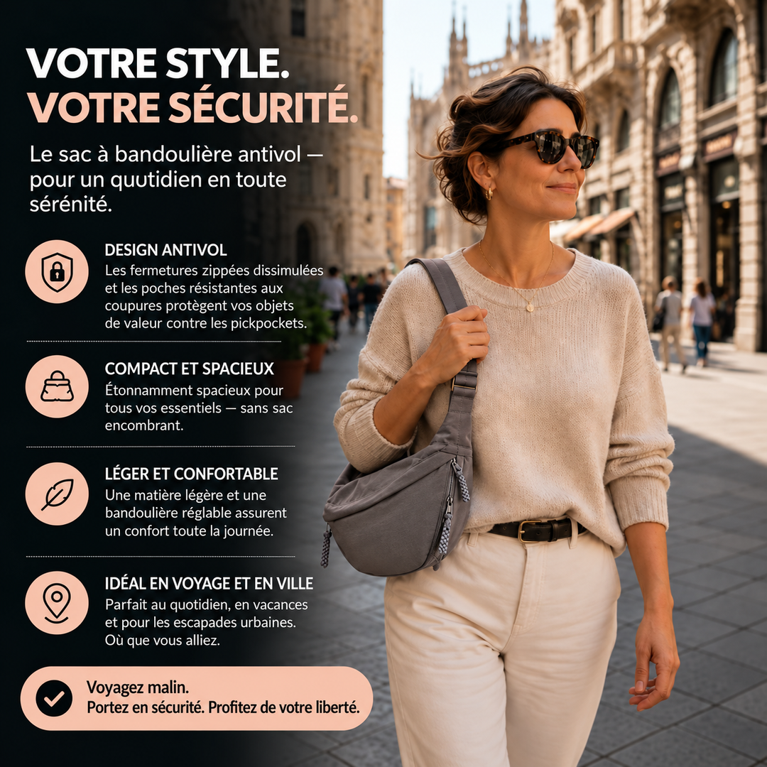 Greta | Sac à bandoulière gris